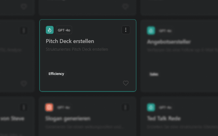 AI assistant interface
